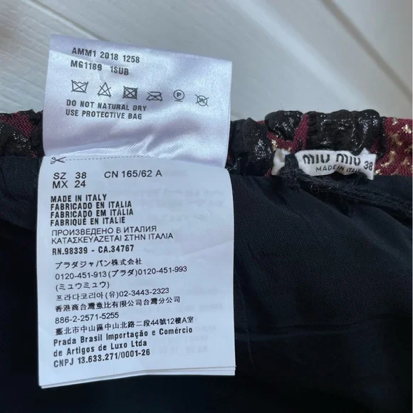 NWT MIU MIU Rare 2018 Runway Gonna Lurex Metallic Dress Bordeaux - EU38 (US8) - Picture 15 of 15